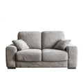 Dwuosobowa sofa szara z poliestrową tapicerką sztruksową 170 x 90 x 90 cm